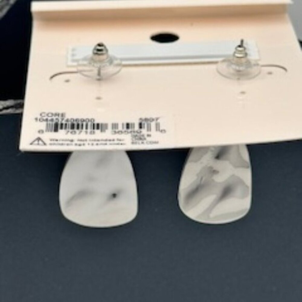 New Directions Hammered Silver Dangle Earrings | Modern Teardrop Design